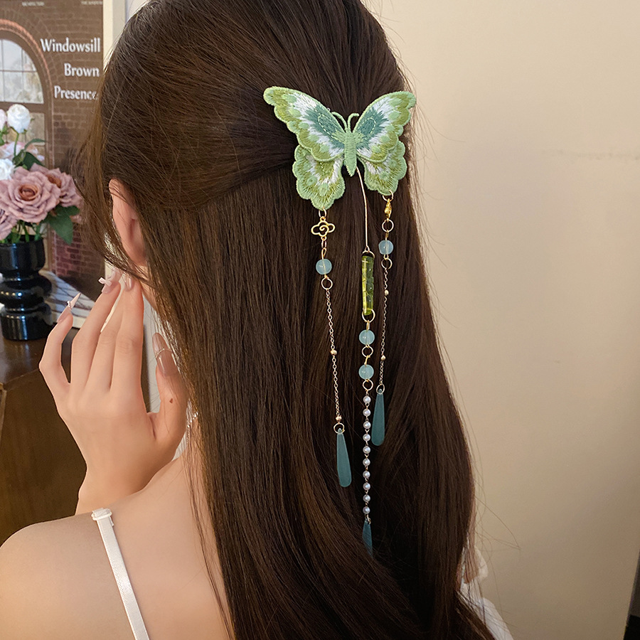 Hanbok Hair Pin - مشابك شعر نسائية جديدة بتصميم فراشة