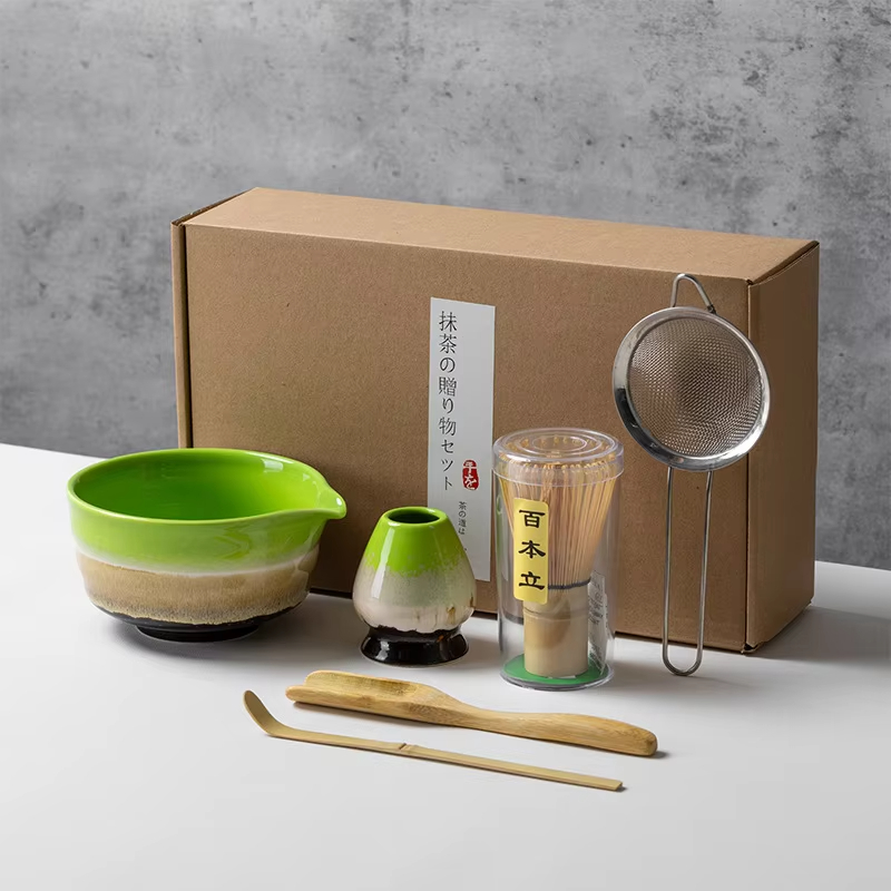 Korean Tea Set - طقم ماتشا على الطريقة اليابانية ،