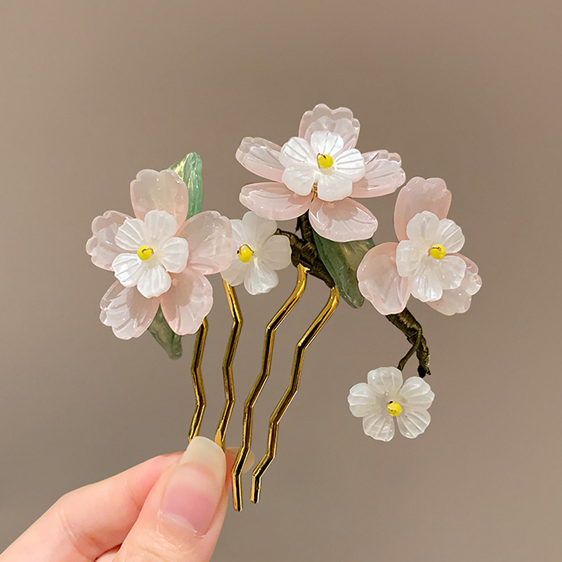 Hanbok Hair Pin - مشط شعر كلاسيكي على الطراز الصيني،