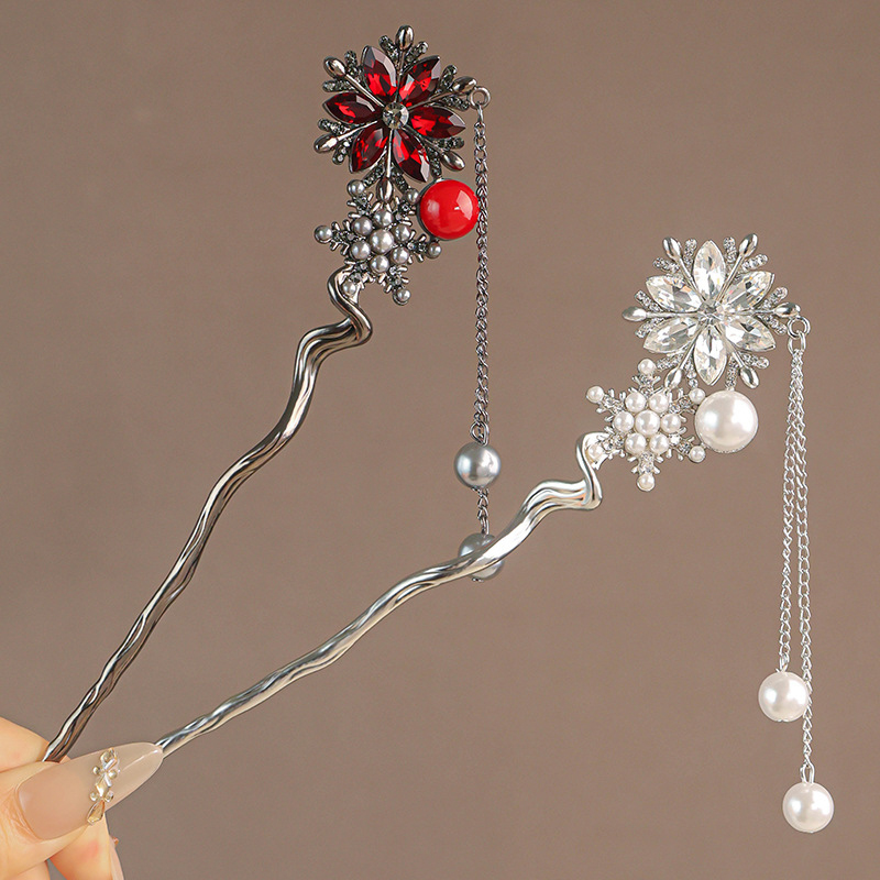 دبوس شعر أنيق على شكل ندفة ثلج - مراجعة Hanbok Hair Pin وسعره