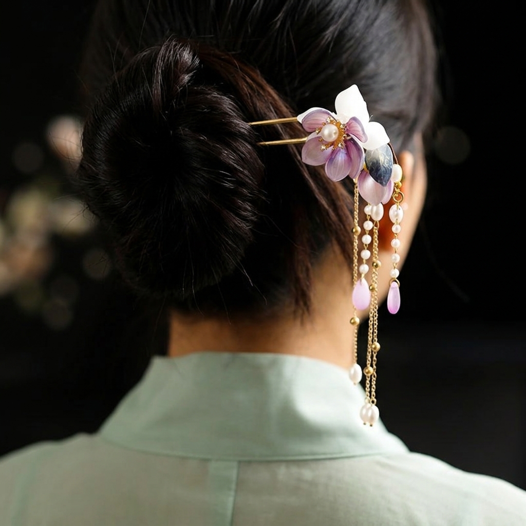 دبوس شعر على شكل حرف U من السب - مراجعة Hanbok Hair Pin وسعره