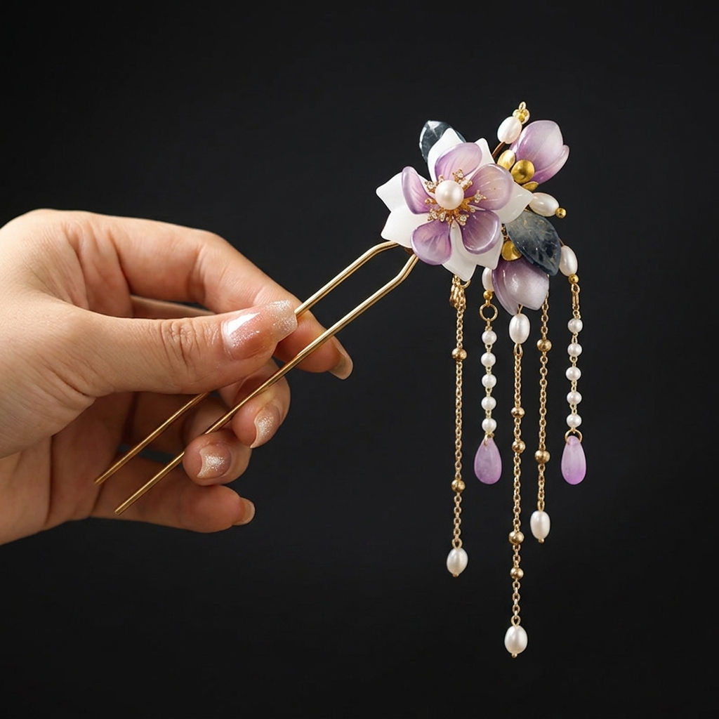 دبوس شعر على شكل حرف U من السب - مراجعة Hanbok Hair Pin وسعره