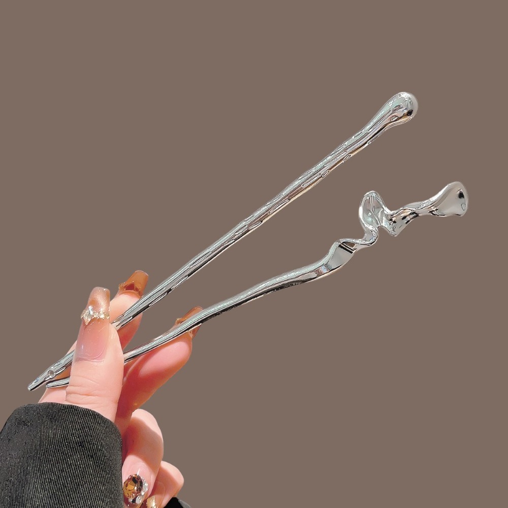 دبوس شعر معدني فضي جديد على ال - مراجعة Hanbok Hair Pin وسعره