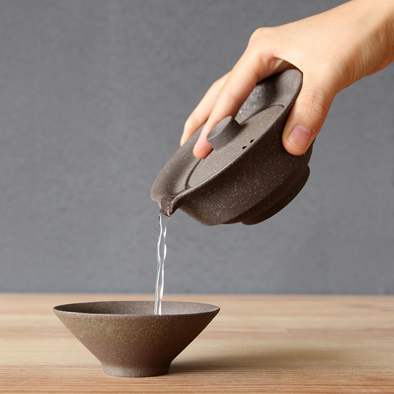 إبريق شاي سيراميك ياباني مع طق - مراجعة Korean Tea Set وسعره