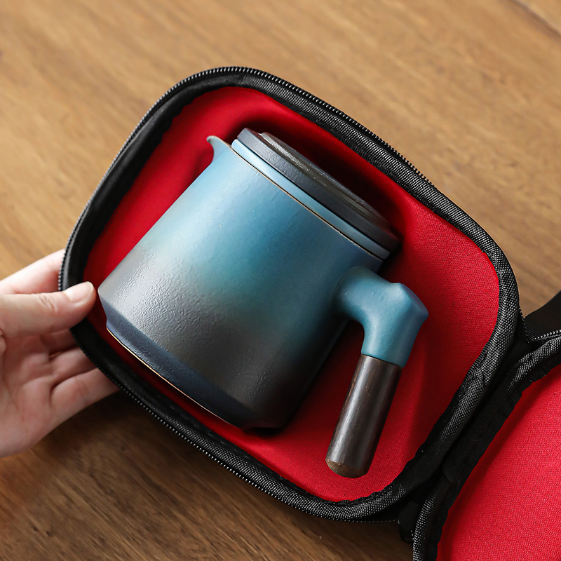طقم شاي سفر بسيط بوعاء واحد و4 - مراجعة Korean Tea Set وسعره