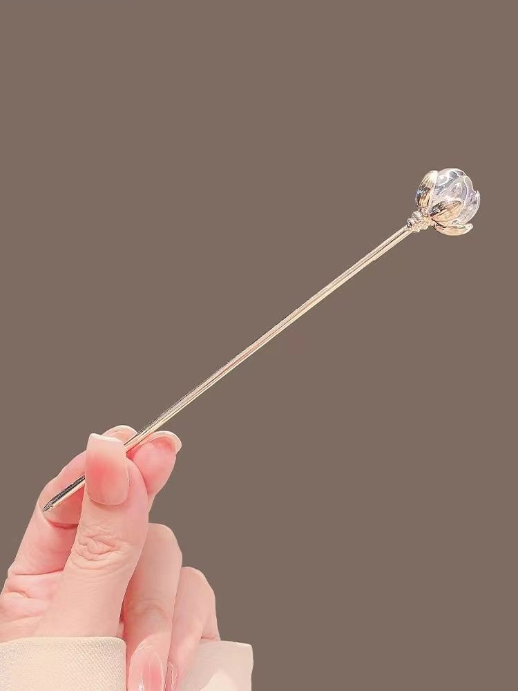 دبوس شعر كريستالي على شكل زهرة - مراجعة Hanbok Hair Pin وسعره