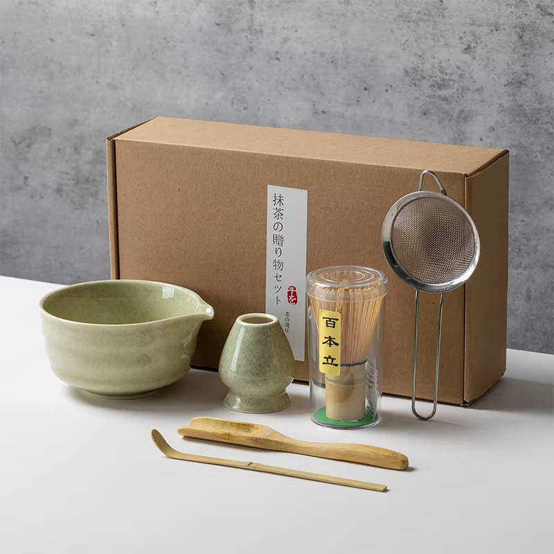 طقم ماتشا على الطريقة الياباني - مراجعة Korean Tea Set وسعره
