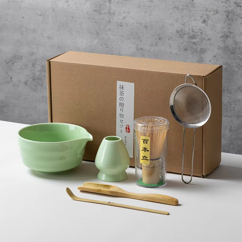 طقم ماتشا على الطريقة الياباني - مراجعة Korean Tea Set وسعره