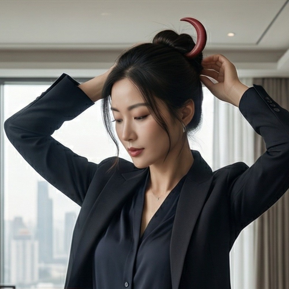 شوكة شعر أنيقة على شكل هلال، م - مراجعة Hanbok Hair Pin وسعره