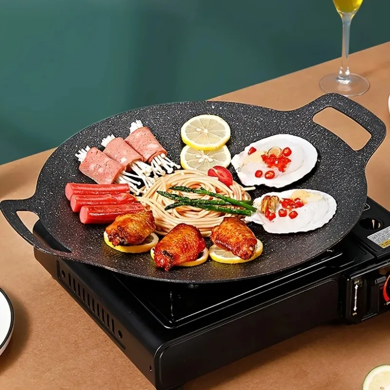 مقلاة تحميص غير لاصقة ، حديد م - مراجعة Korean Bbq Grill وسعره
